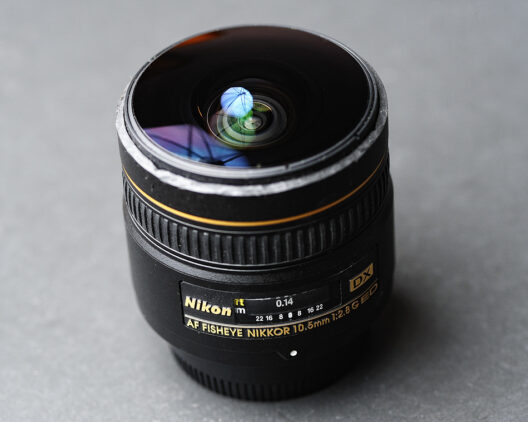 Rasiertes Fischauge - die Sonnenblende habe ich einfach weggefräst.