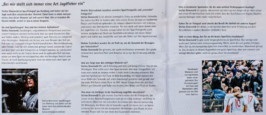 Meine Antworten zur Sportfotografie in der neuen Zeitung fotoPRO