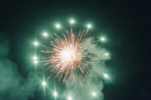 grünes Feuerwerk