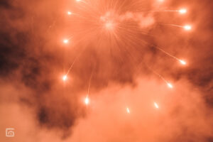 rotes Feuerwerk