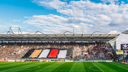 Blockfahne auf der Gegengerade am Millerntor