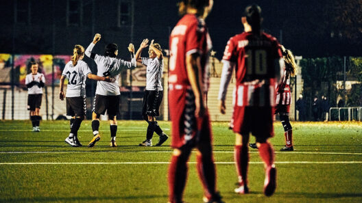 Jubel nach dem 2:0 durch Inga Schlegel