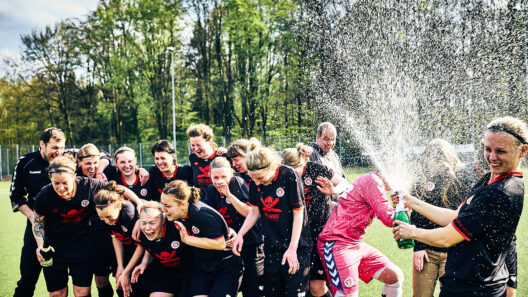 Siegerfoto gesprengt