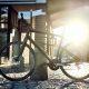 Fahrrad im Gegenlicht