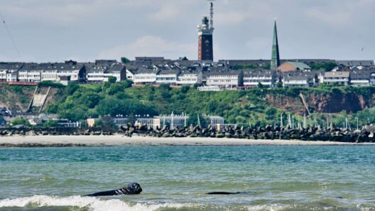 Helgoland von der Düneninsel aus gesehen