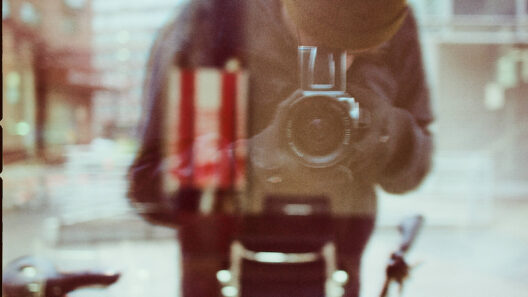 analoges Spiegelselfie