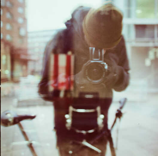 analoges Spiegelselfie